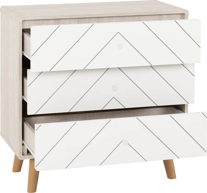 Dixie 3 Drawer Chest   Dusty Greywhite 2023  02