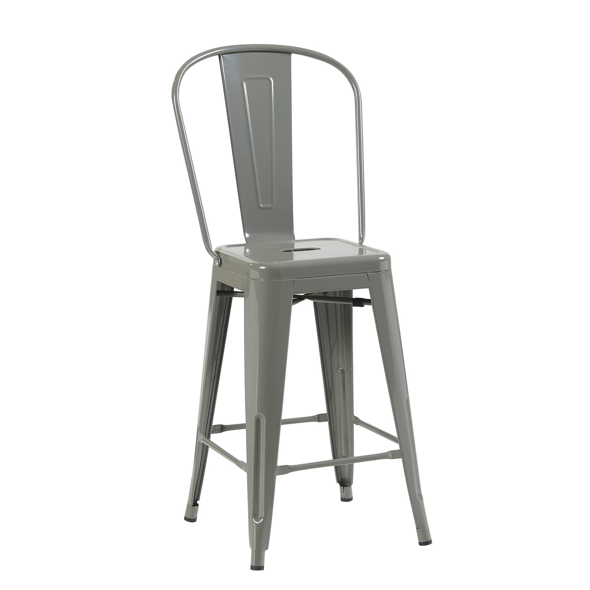 Bistro Pack Of 4 24 Silver Bar Chairs