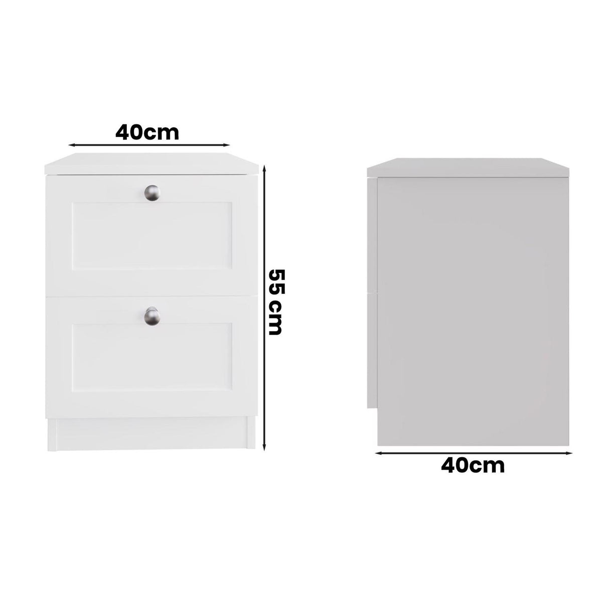 Artus 3 piece Bedroom Furniture Set - Matt White