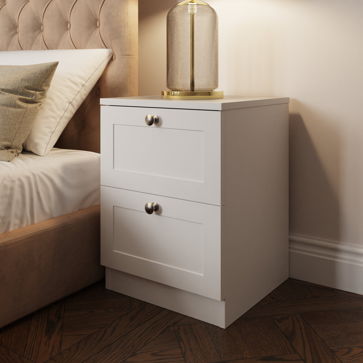 Artus 3 piece Bedroom Furniture Set - Matt White