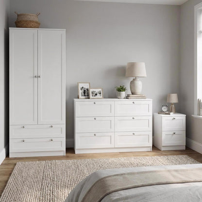 Artus 3 piece Bedroom Furniture Set - Matt White