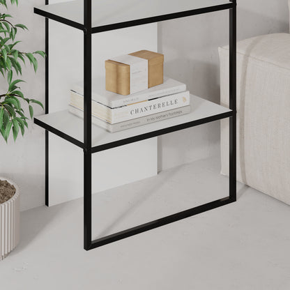 Archy Modern Bookcase 5-Tier Wall Mounted Shelf White 180 cm