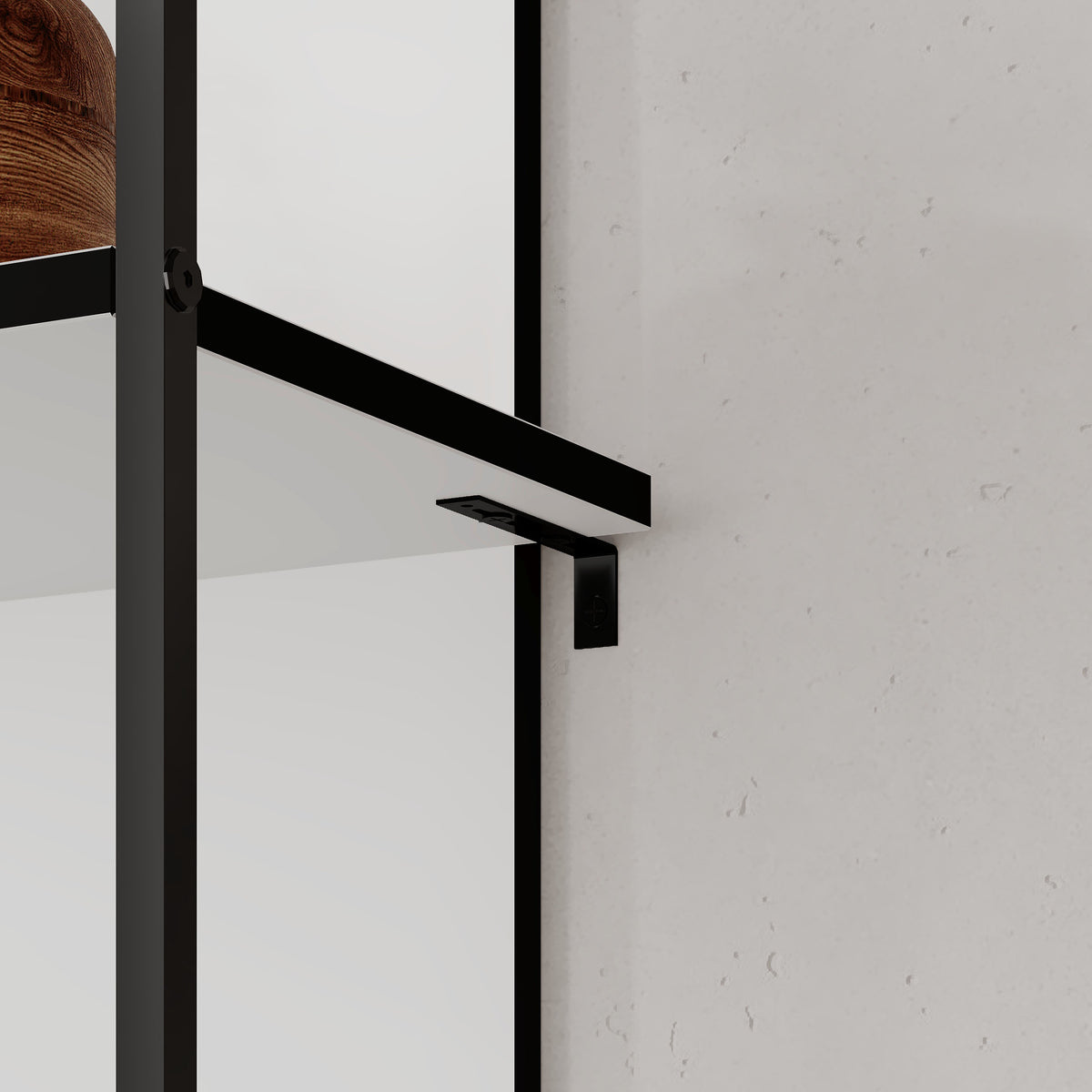 Archy Modern Bookcase 5-Tier Wall Mounted Shelf White 180 cm