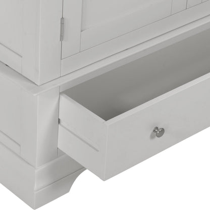 Bordeaux 3 Door Wardrobe – Ivory or Pebble Grey Finish