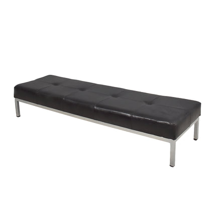 Artisan Modern Living Room Stool Black & Silver