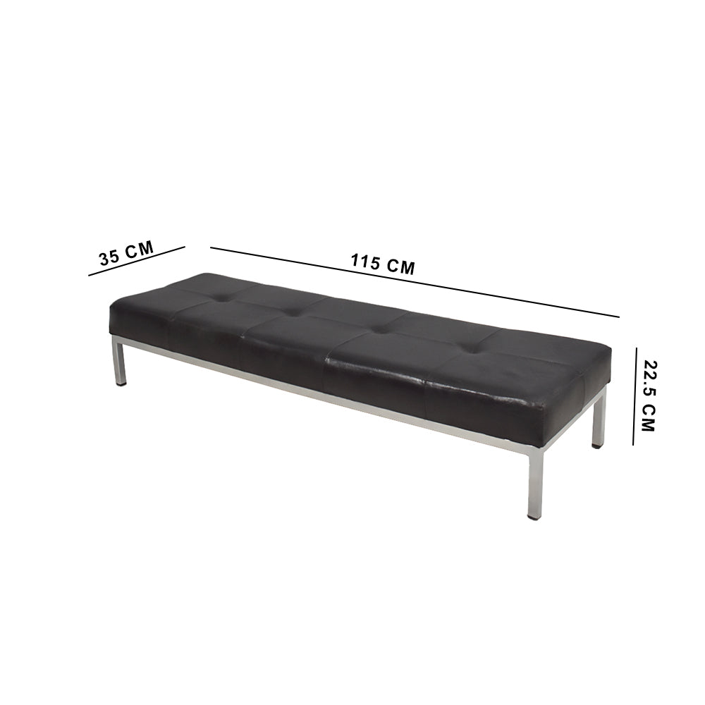 Artisan Modern Living Room Stool Black & Silver