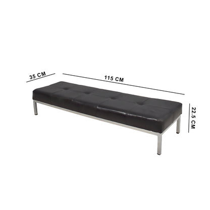 Artisan Modern Living Room Stool Black & Silver