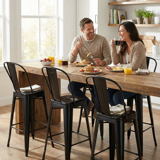 Bistro Pack Of 4 30 Black Bar Chairs