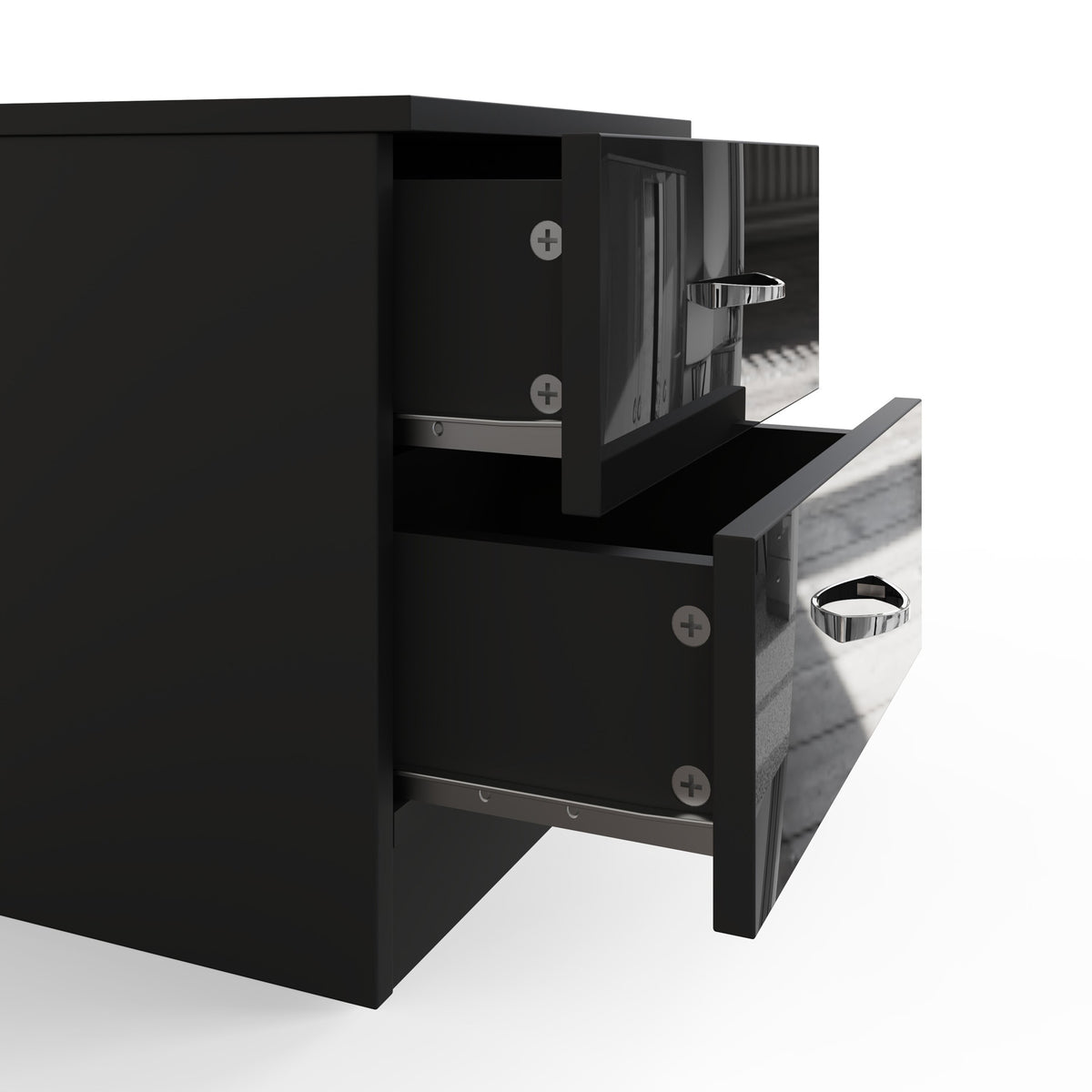 Chilton Black Gloss 3 Piece Bedroom Furniture Set