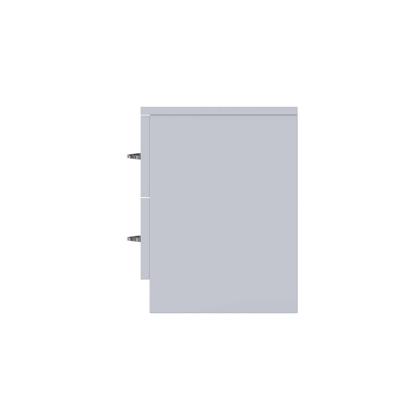 Chilton 2 Drawer Bedside Cabinet - Grey Gloss Front