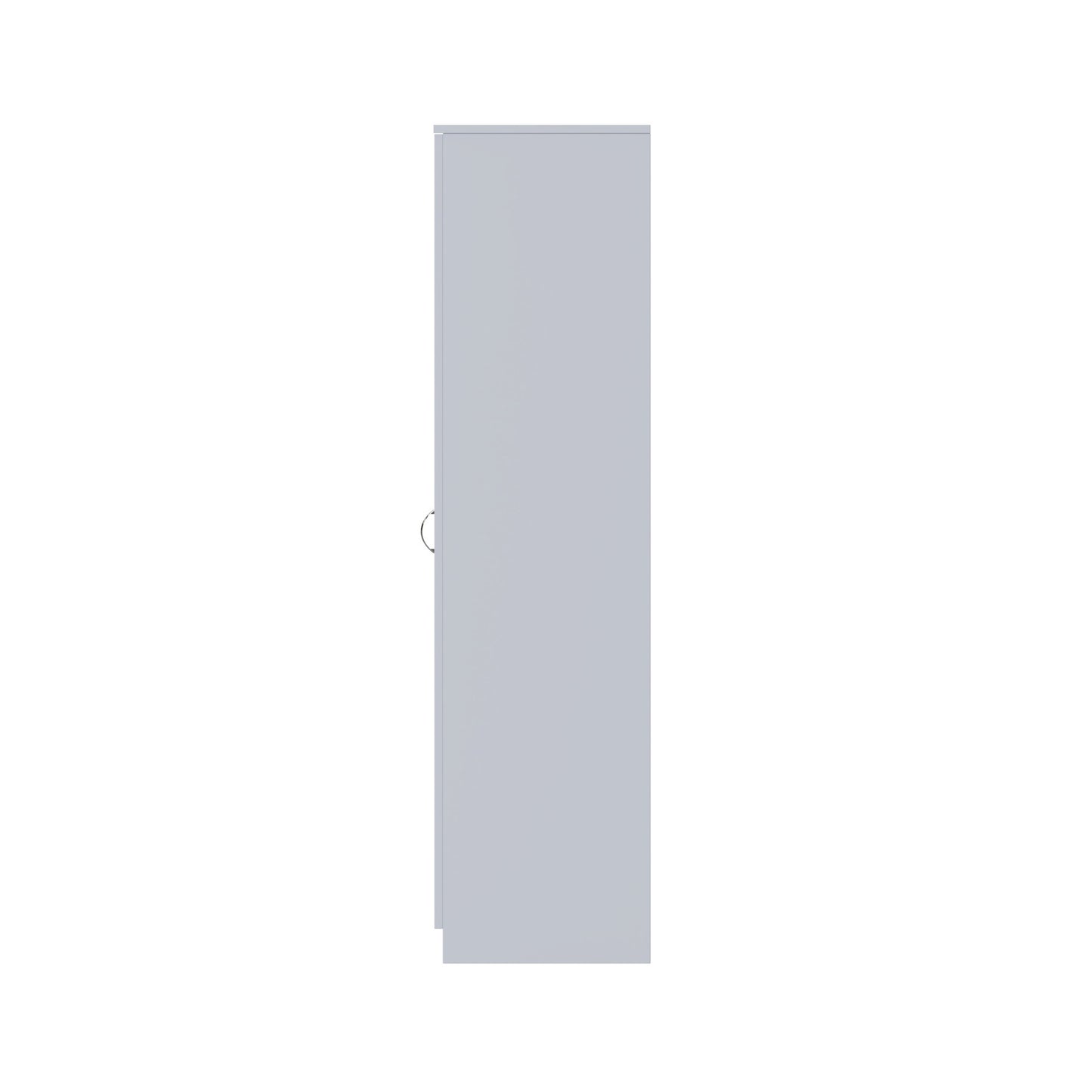 Chilton 2 Door Wardrobe With Mirror - Grey Gloss Front