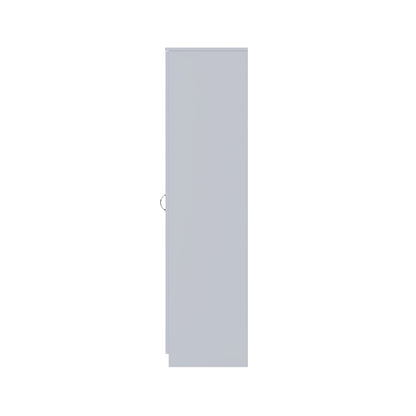 Chilton 2 Door Wardrobe With Mirror - Grey Gloss Front