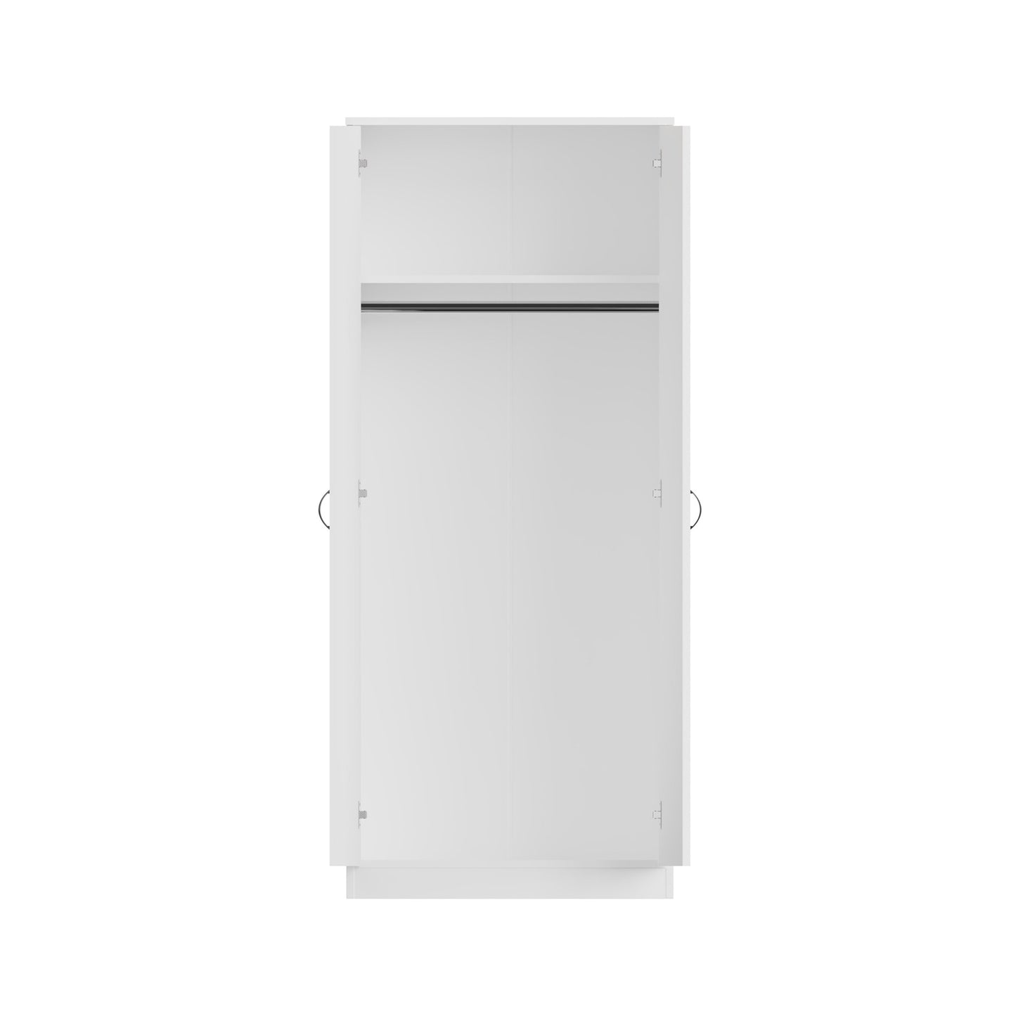 Chilton 2 Door Wardrobe With Mirror - White Gloss Front