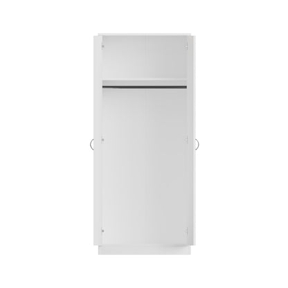 Chilton 2 Door Wardrobe With Mirror - White Gloss Front