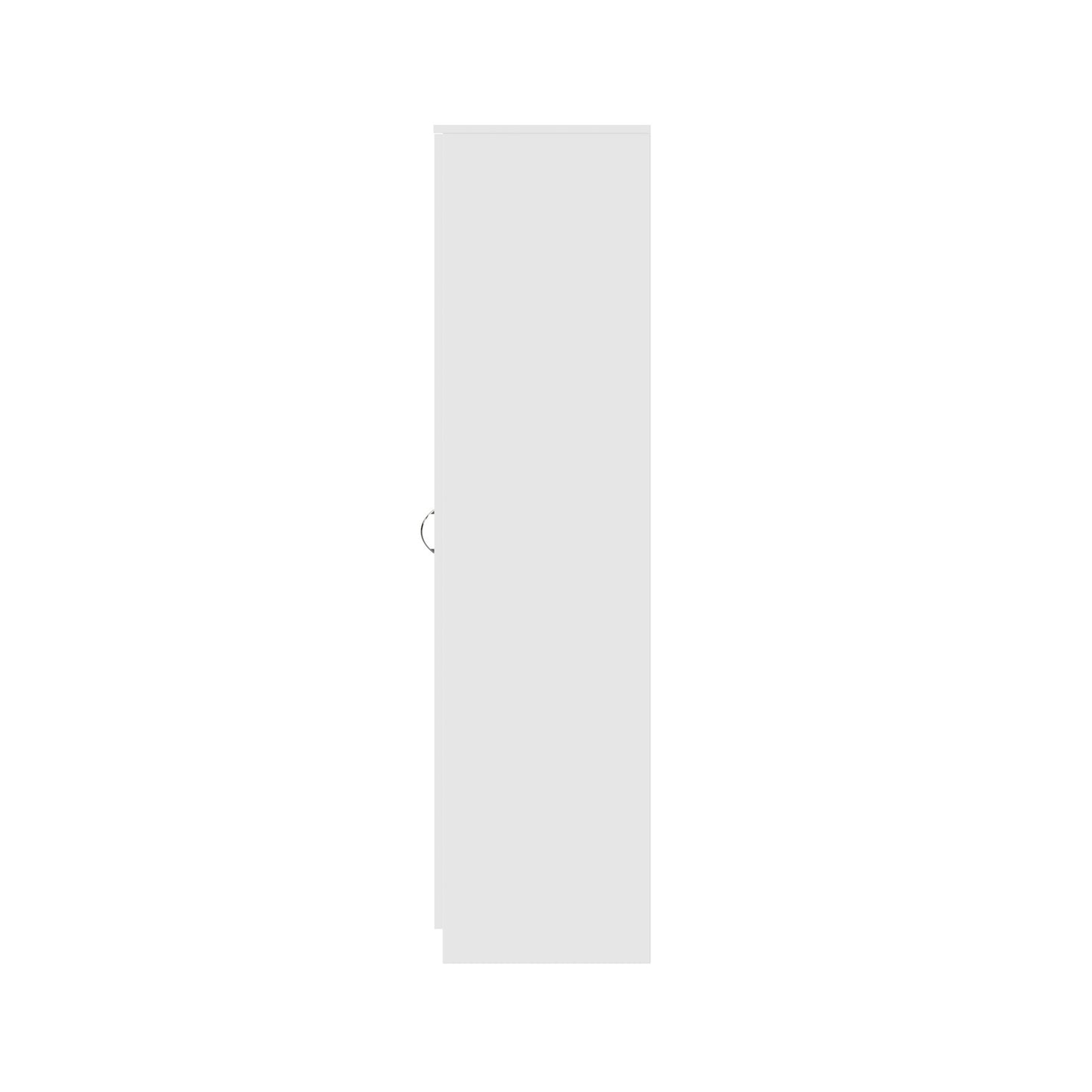 Chilton 2 Door Wardrobe With Mirror - White Gloss Front