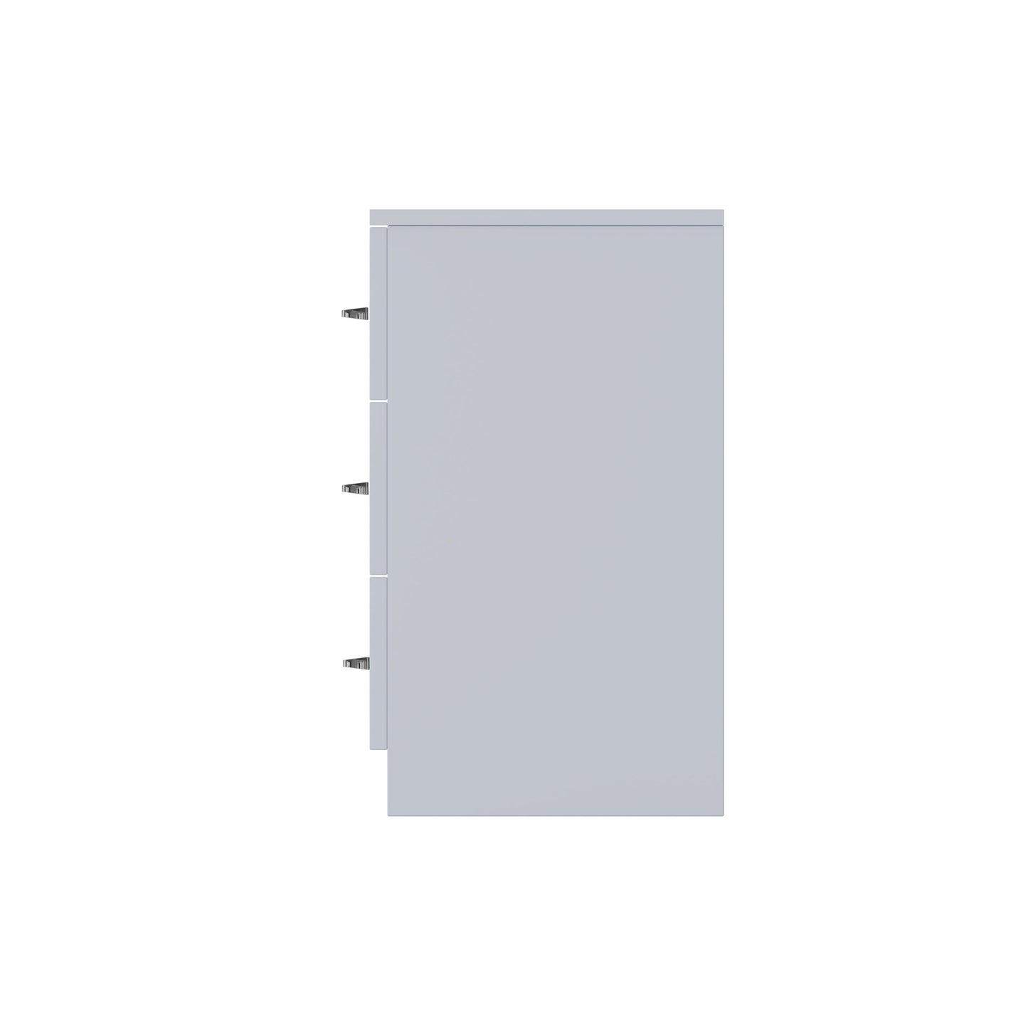 Chilton 3 Drawer Chest Of Drawers - Grey Gloss Front