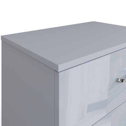 Chilton 3 Drawer Chest Of Drawers - Grey Gloss Front