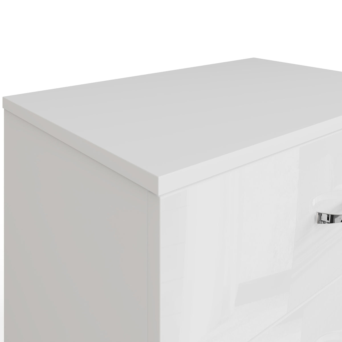 Chilton 3 Drawer Chest Of Drawers - White Gloss Front