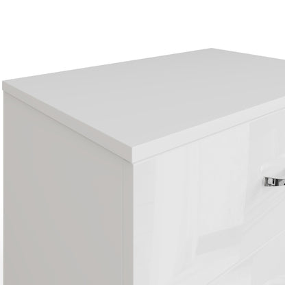 Chilton 3 Drawer Chest Of Drawers - White Gloss Front
