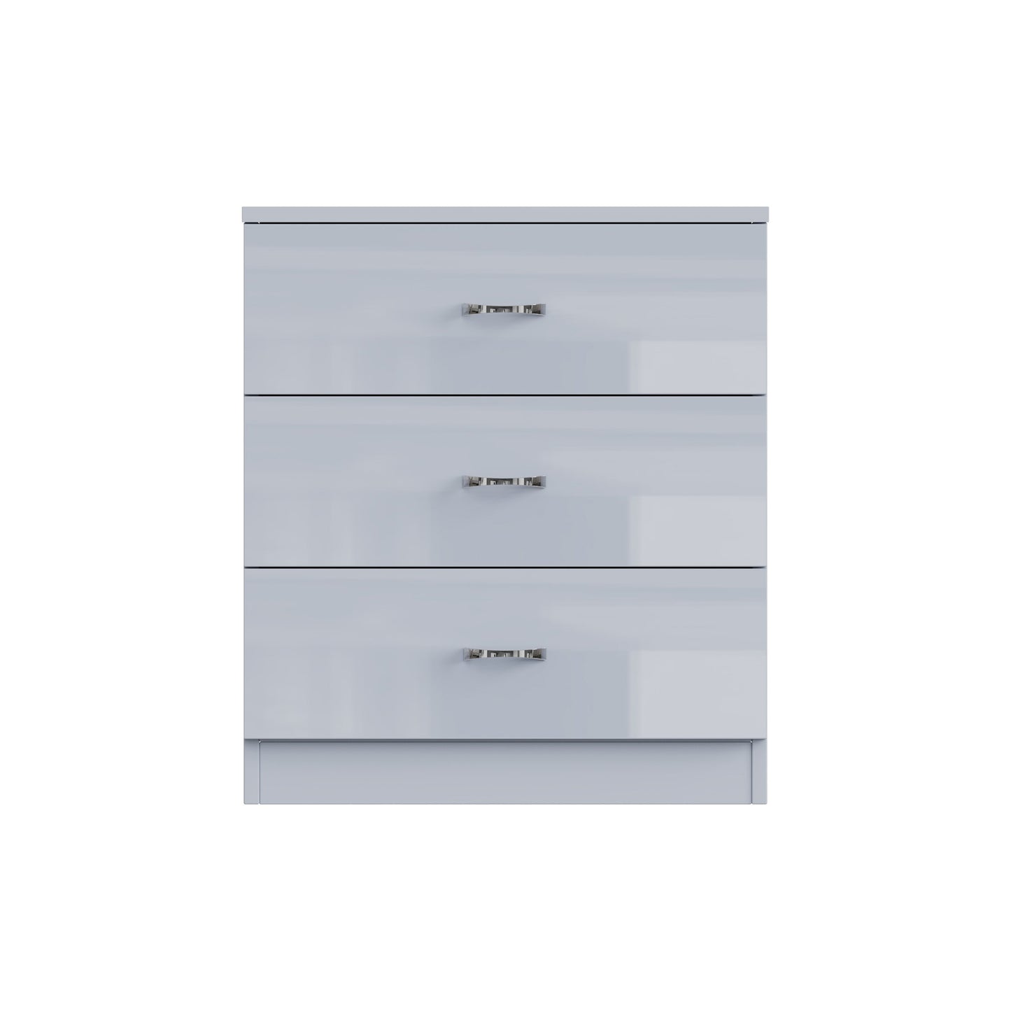 Chilton 3 Drawer Chest Of Drawers - Grey Gloss Front