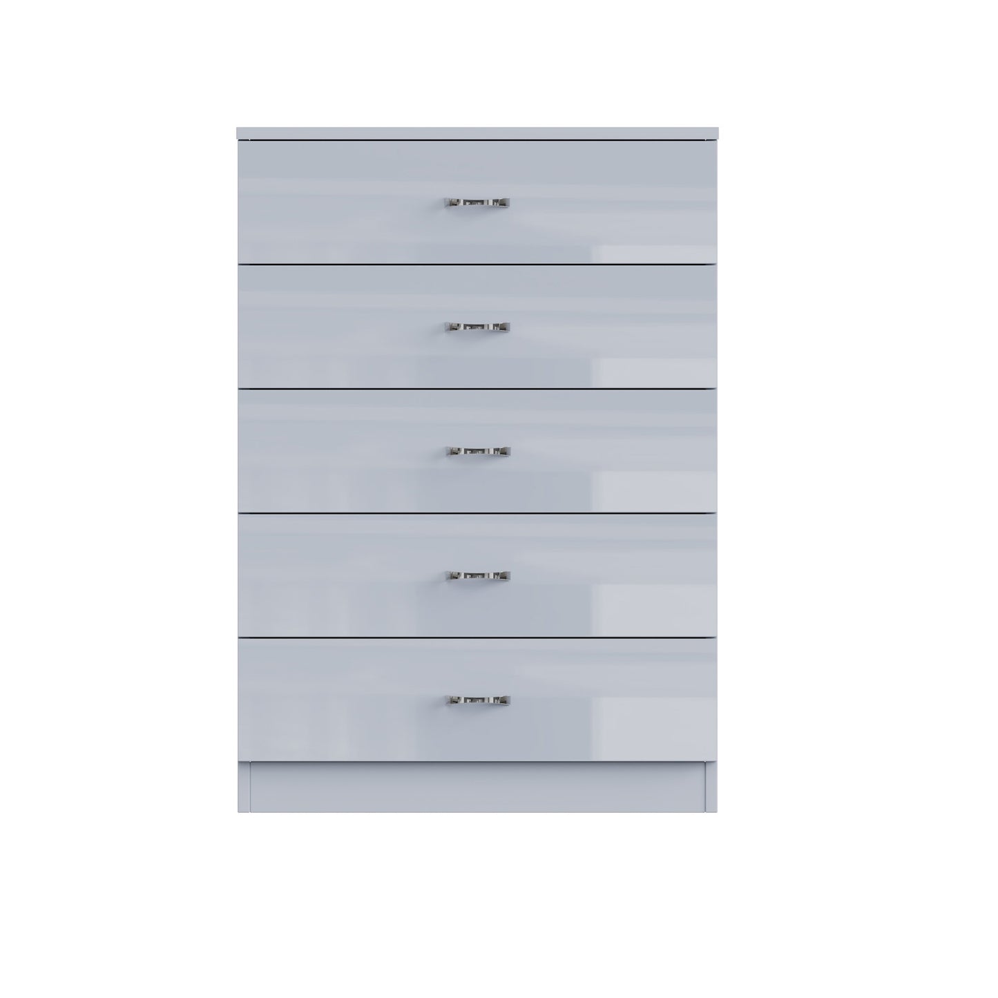 Chilton 5 Drawer Chest Of Drawers - Grey Gloss Front