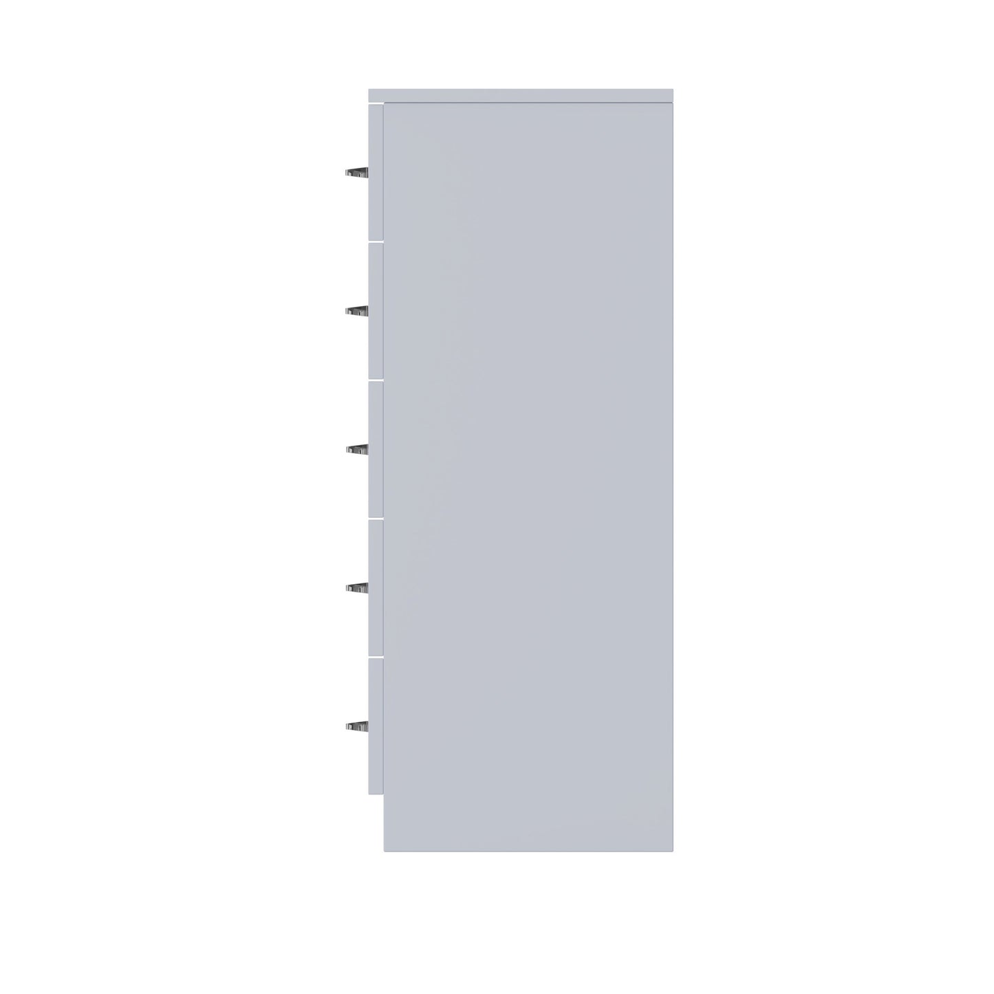 Chilton 5 Drawer Chest Of Drawers - Grey Gloss Front