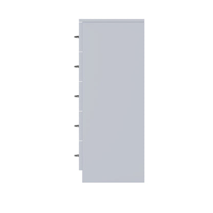 Chilton 5 Drawer Chest Of Drawers - Grey Gloss Front