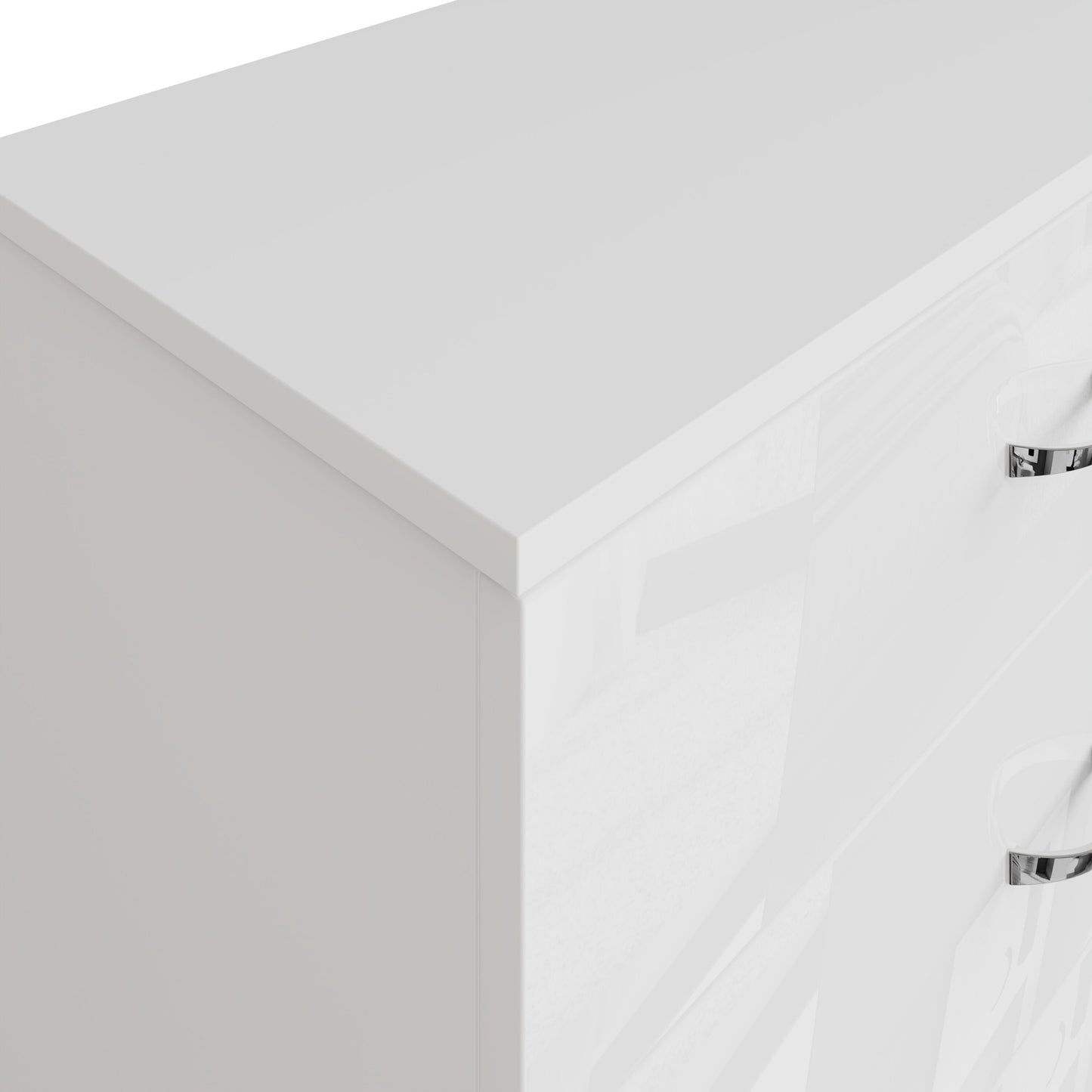 Chilton 5 Drawer Chest Of Drawers - White Gloss Front