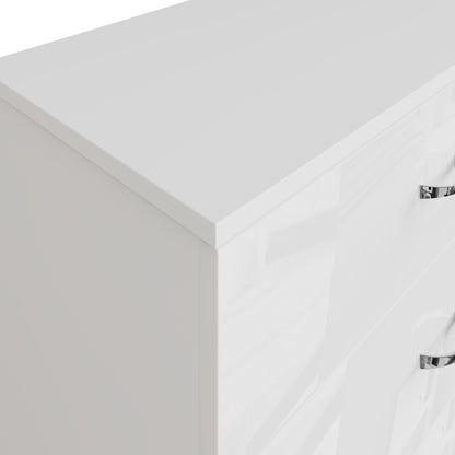 Chilton 5 Drawer Chest Of Drawers - White Gloss Front