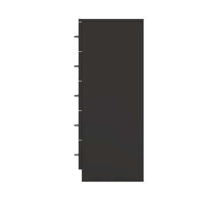 Chilton 6 Drawer Chest Of Drawers - Black Gloss Front