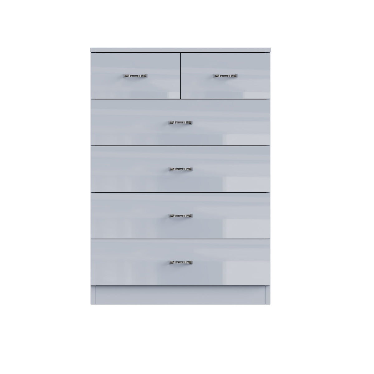 Chilton 6 Drawer Chest Of Drawers - Grey Gloss Front