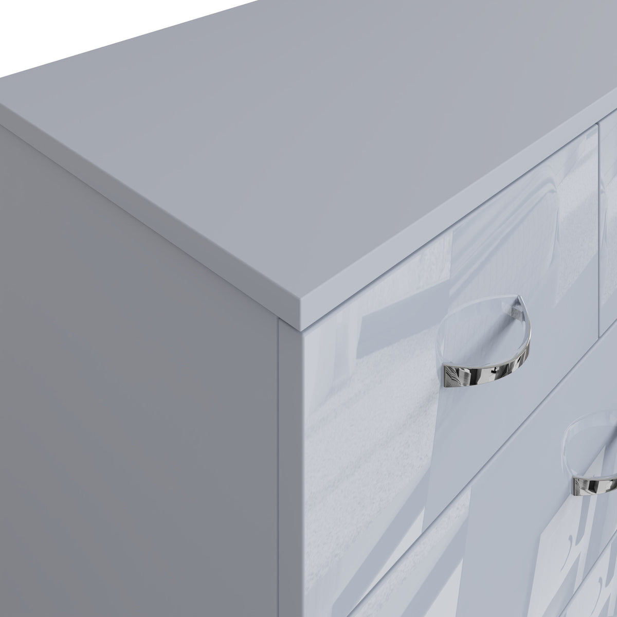 Chilton 6 Drawer Chest Of Drawers - Grey Gloss Front