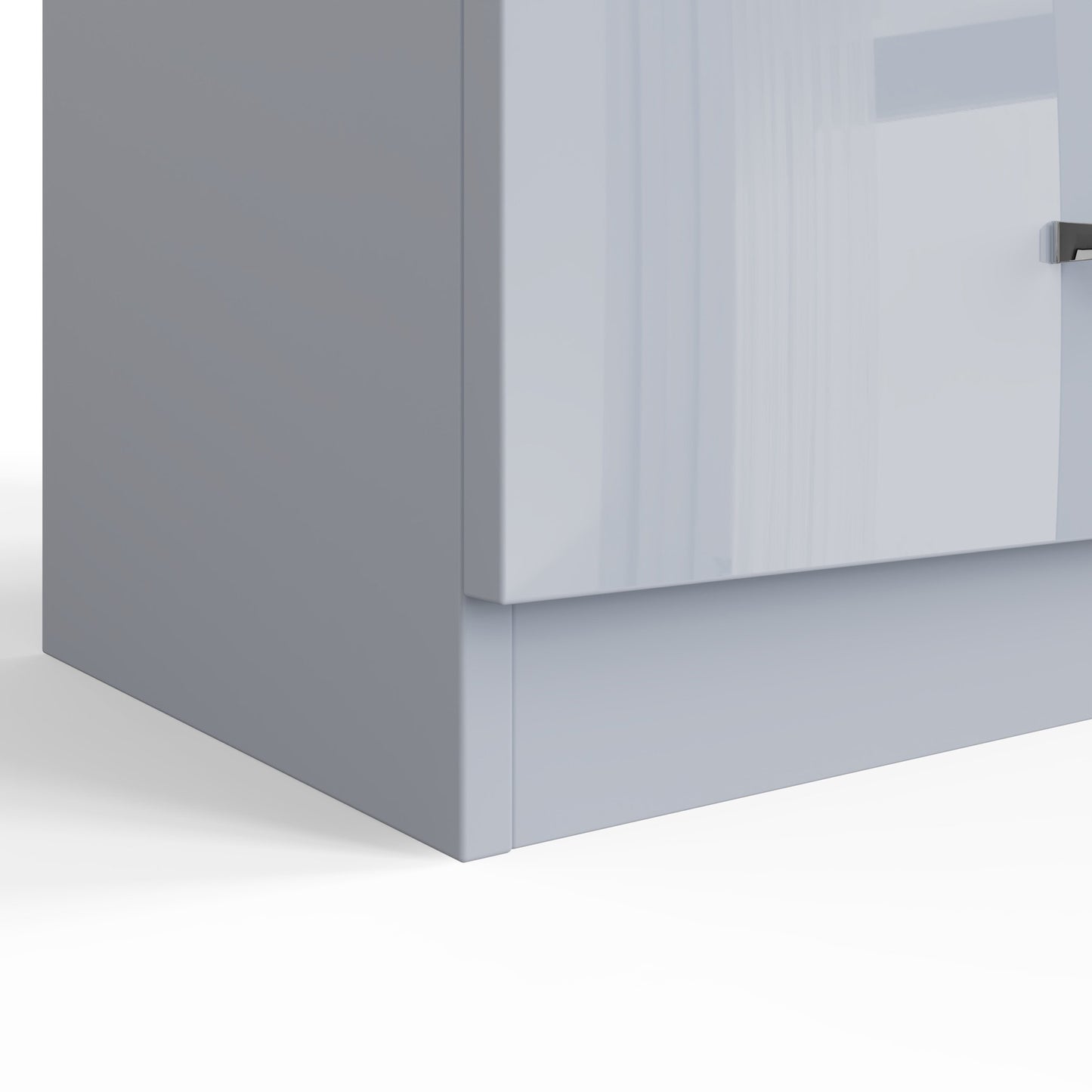 Chilton 8 Drawer Chest Of Drawers - Grey Gloss Front