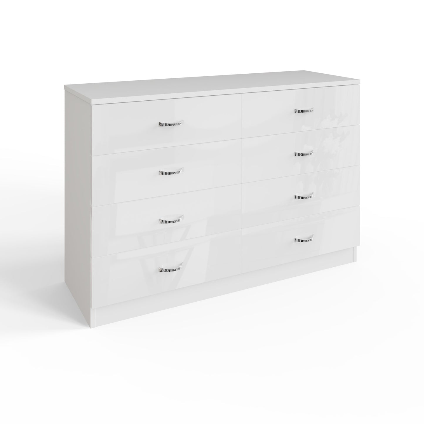 Chilton 8 Drawer Chest Of Drawers - White Gloss Front