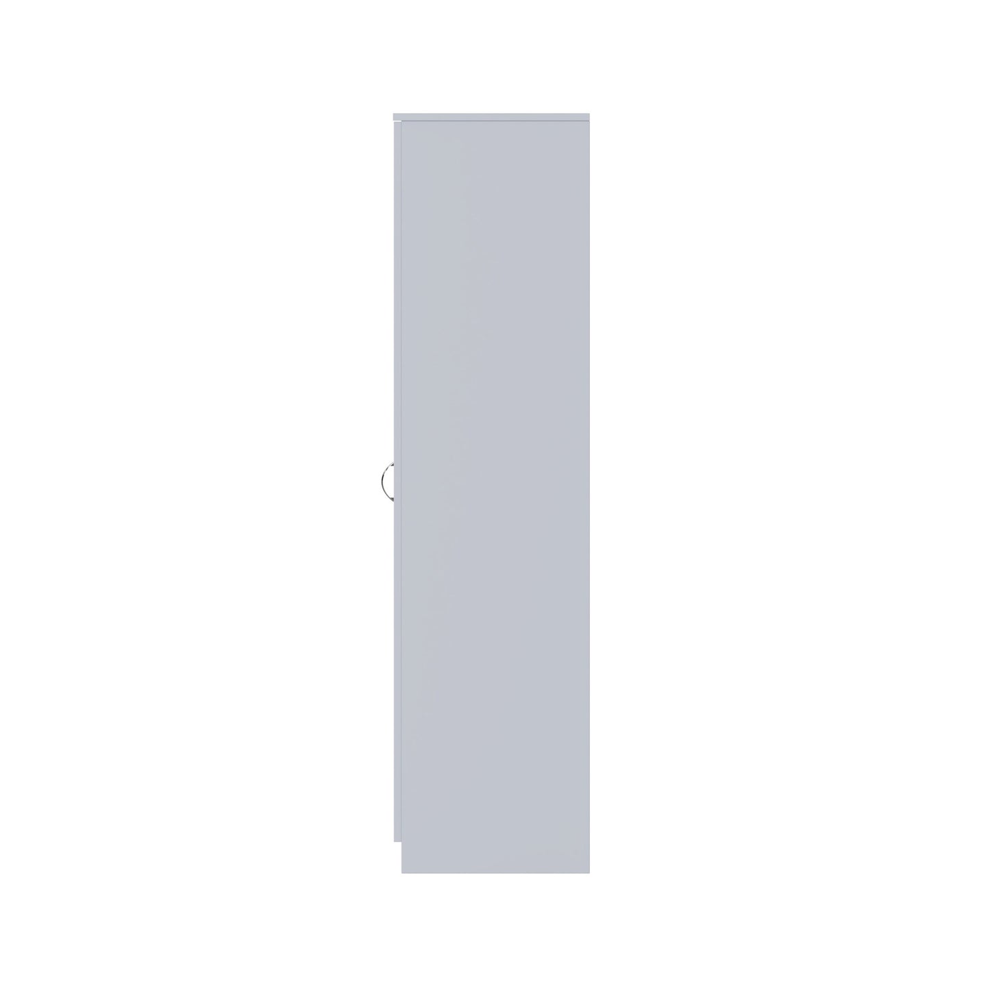 Chilton 3 Door Wardrobe With Mirror - Grey Gloss Front