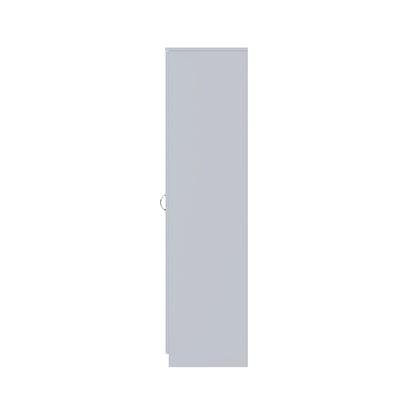 Chilton 3 Door Wardrobe With Mirror - Grey Gloss Front