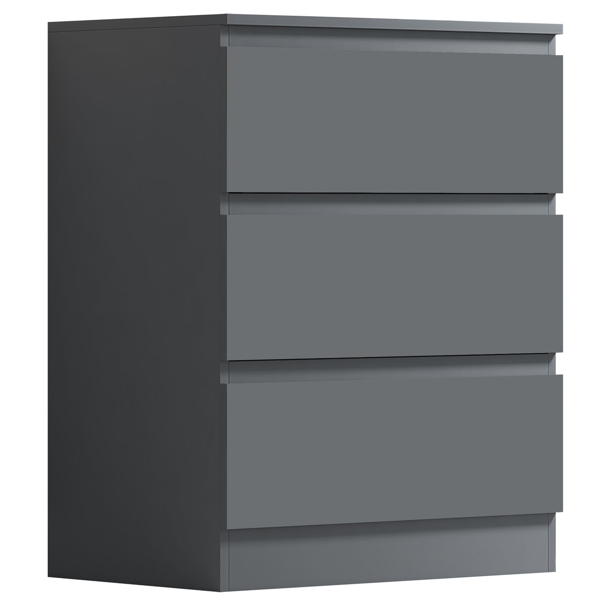 Carlton 3 Drawer Chest - Matt Dark Grey