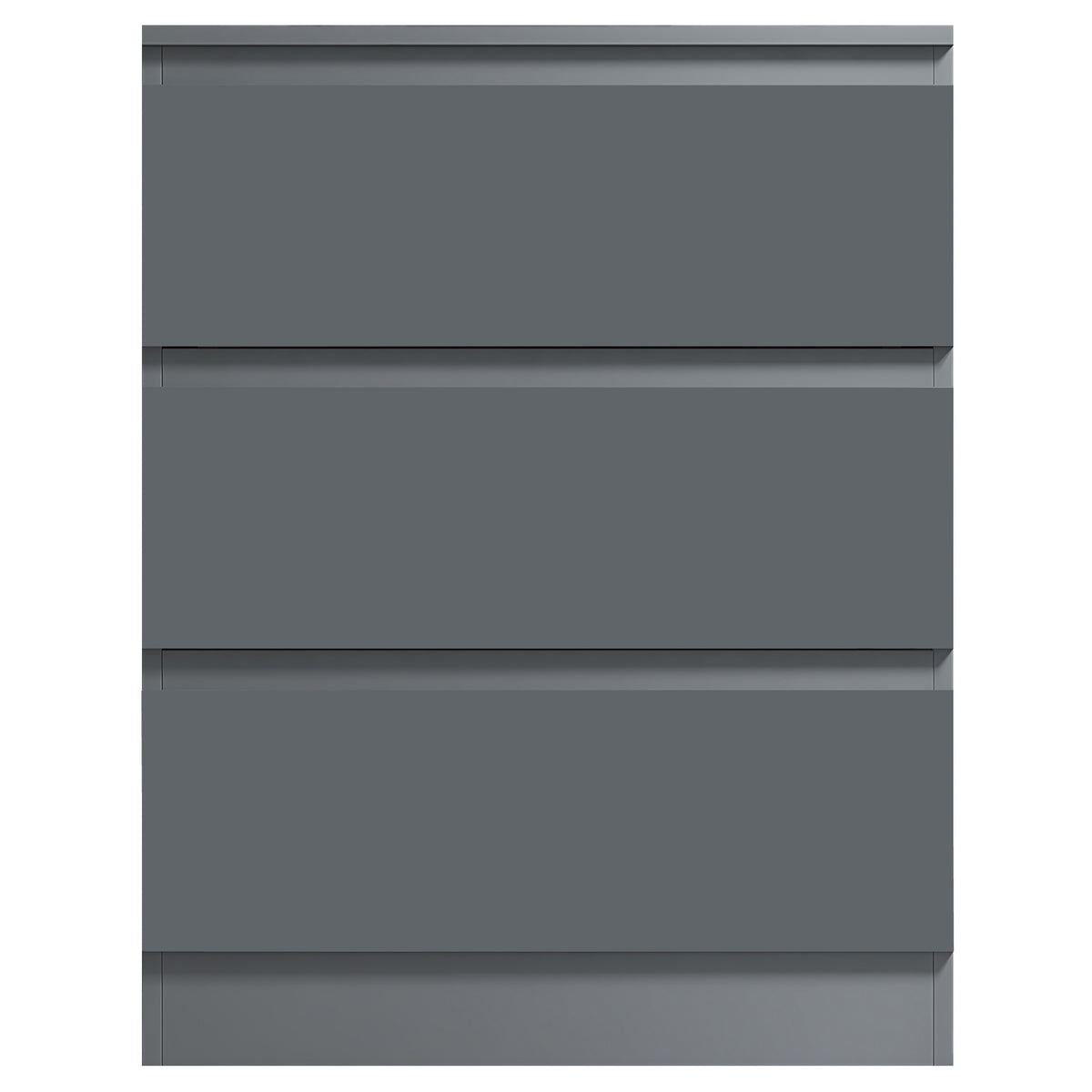 Carlton 3 Drawer Chest Of Drawers - Matt Dark Grey