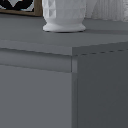 Carlton 8 Drawer Wide 4+4 Chest of Drawers - Matt Dark Grey