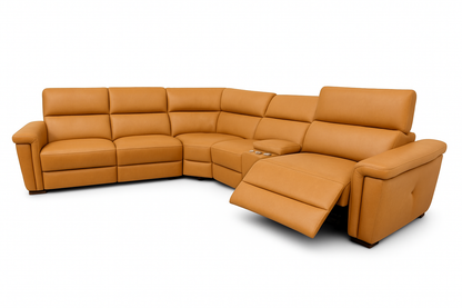 Somerville Electric Recliner Sofa – Tan Large Corner