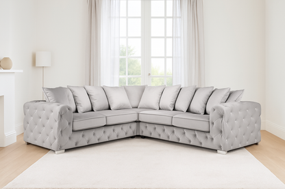 Ashton Corner Sofa – Silver