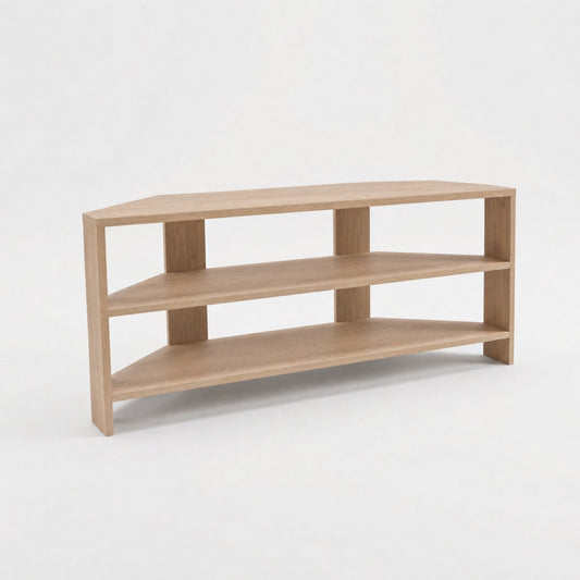 Corner TV Unit - Oak Finish