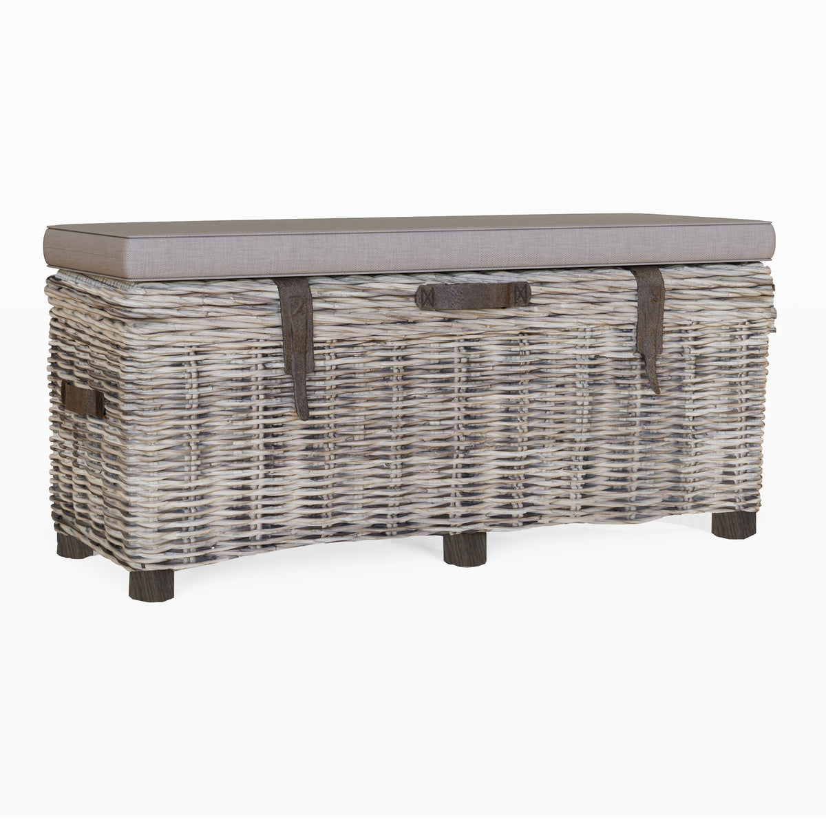 Maya Handmade Kubu Rattan Storage Bench