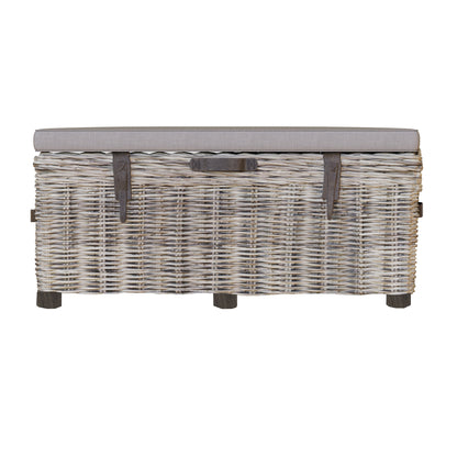 Maya Handmade Kubu Rattan Storage Bench
