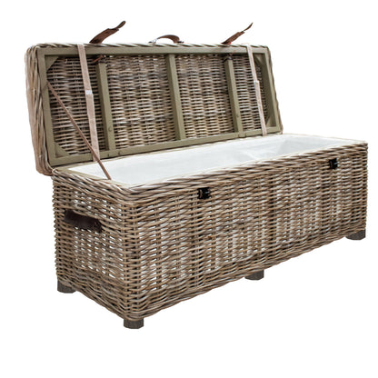 Maya Handmade Kubu Rattan Storage Bench