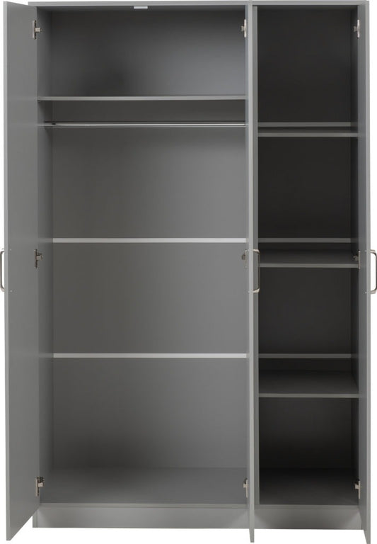 Dakota 3 Door Wardrobe – Multiple Finishes