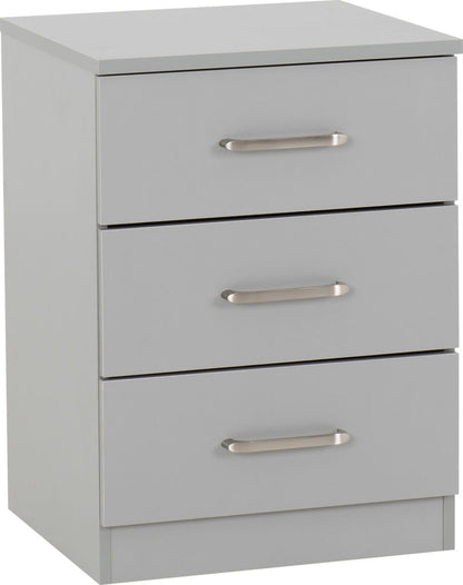 Dakota 3 Drawer Bedside