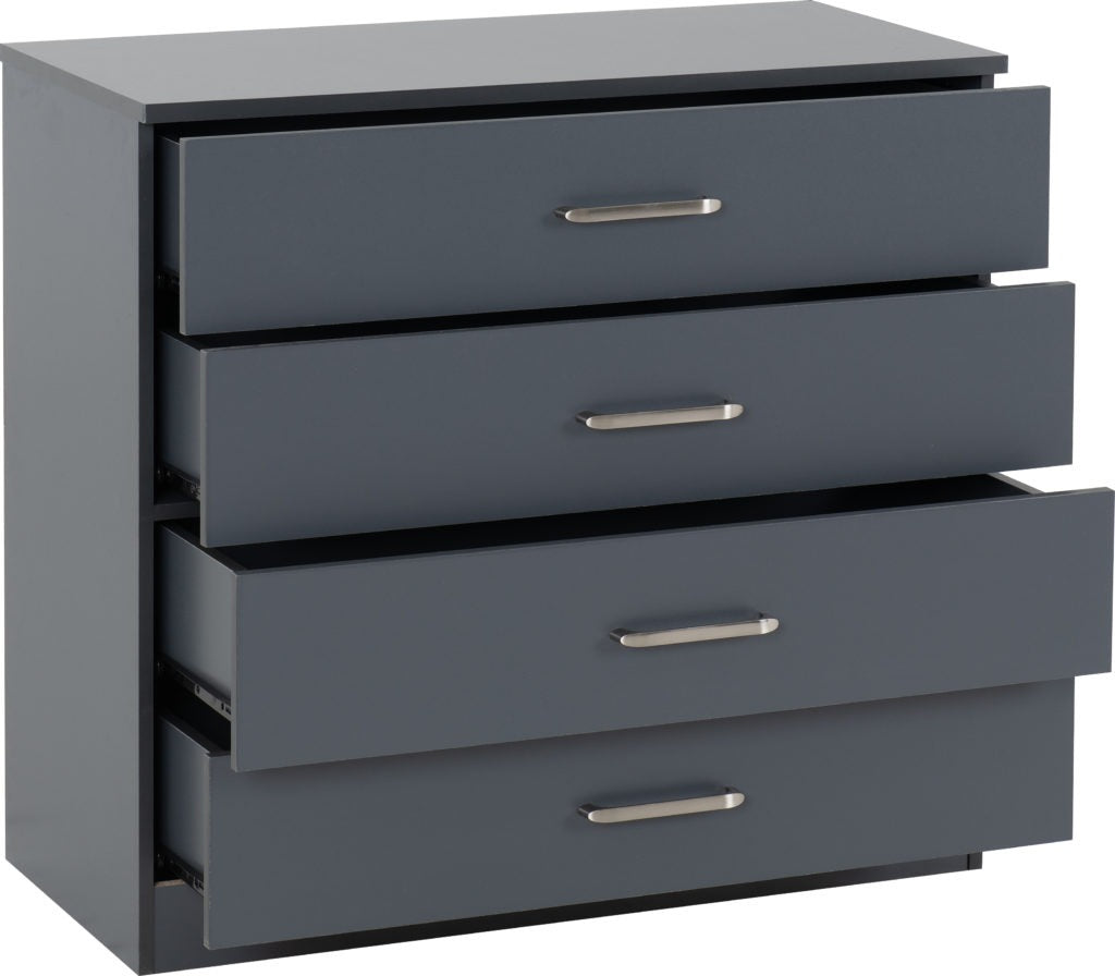 Dakota 4 Drawer Chest – Multiple Finishes