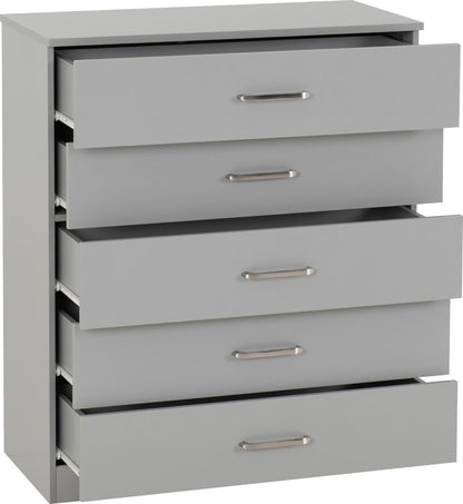 Dakota 5 Drawer Chest – Multiple Finishes