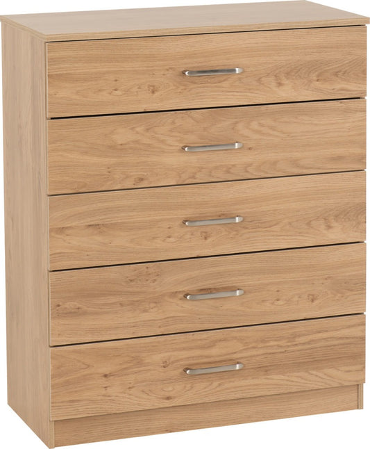 Dakota 5 Drawer Chest – Multiple Finishes